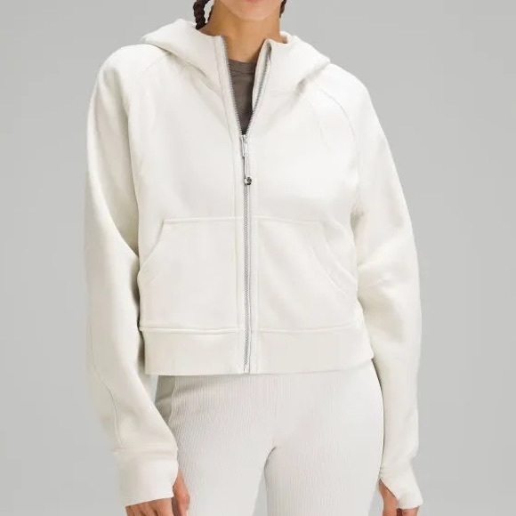 lululemon athletica Tops - NWT LuLuLemon Scuba Oversized Full Zip Hoodie in Bone